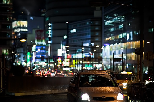 Night Street Shinjuku At Shinjuku Rainy night 