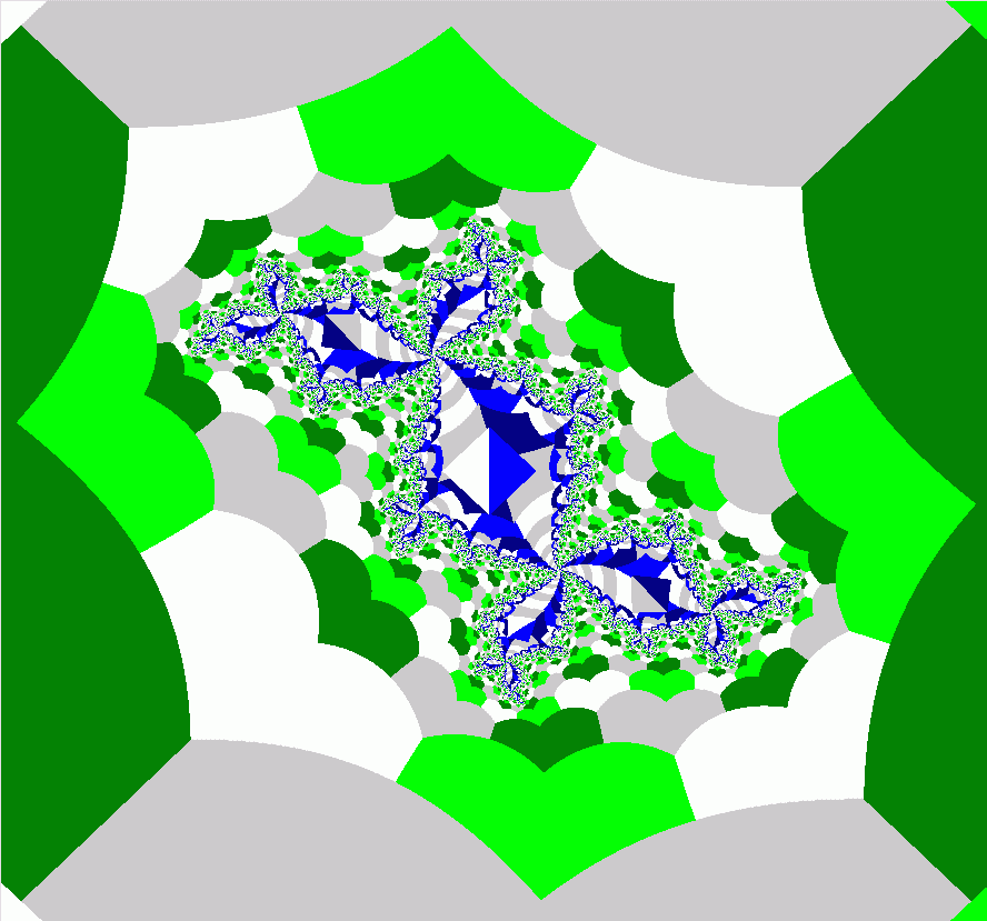 Fractal tiling of the complex plane