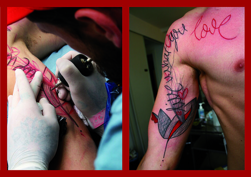 Tattoo Arnaud Live what you love by Guy alternativ tattoo 