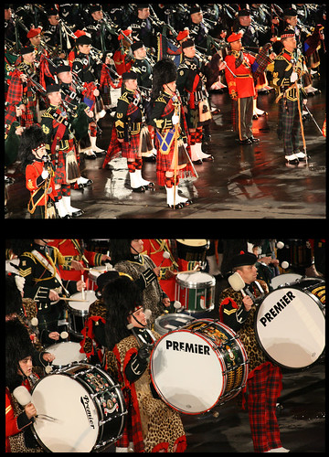 drums. dudelsack. military tattoo
