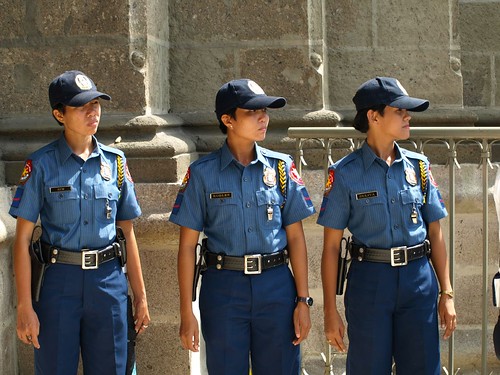Policewomen in waiting