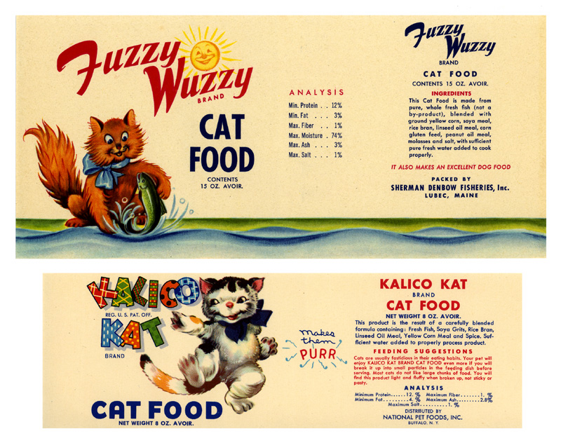 catfood labels