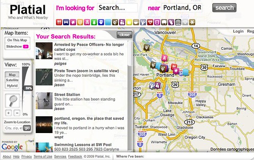Platial.com - Who and What's Nearby by you.