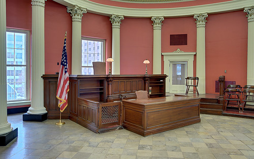 Old Courthouse, Jefferson National Expansion Memorial, in Saint Louis, Missouri, USA - Circuit Courtroom #4