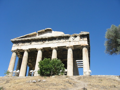 Schitterende tempel van Hephaistos