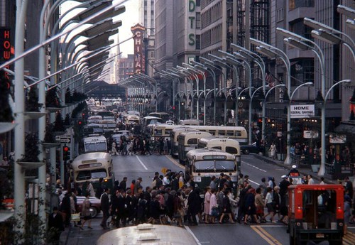 1960s Busy Day on State Street Chicago