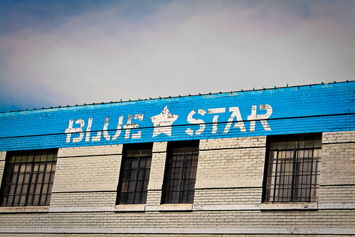Blue skies at the Blue Star Brewery