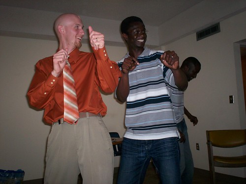 baldman dancing african!