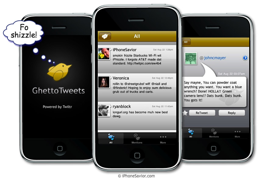 Ghetto Tweet iPhone App