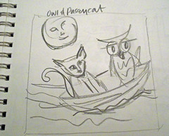 The Owl & the Pussycat Sketch