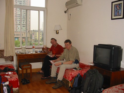 Onze kamer in Chengdu's Traffic Hotel