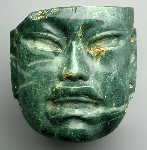 012 -Mascara de jade-siglos X al VI BC-Olmeca- México