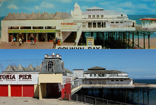 Colwyn Bay Pier - Then & Now by you.