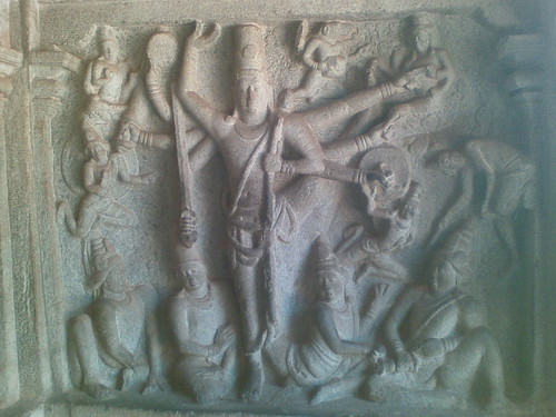 Trivikrama Panel, Varaha Mandapam, Mamallapuram