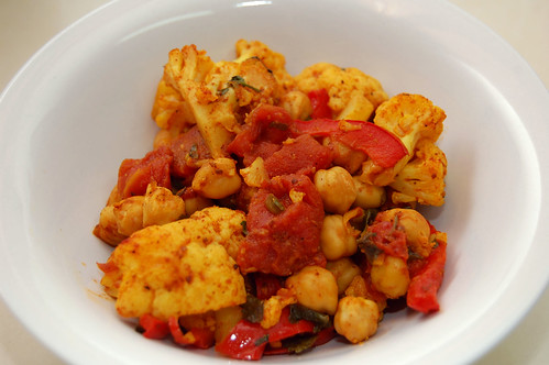 Indian Cauliflower Stir-Fry with Chickpeas