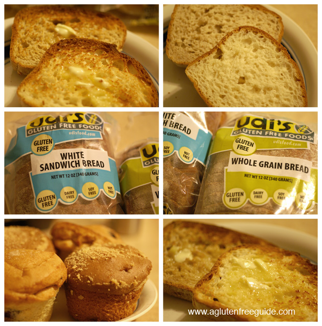 Udis gluten free bread and muffin sampler