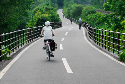 On the Shiroishi/Elfin Cycling Road between Kitahiroshima and Sapporo, Hokkaido, Japan