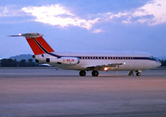 Fordair BAC 111-423ET G-BEJM GRO 28/02/1989