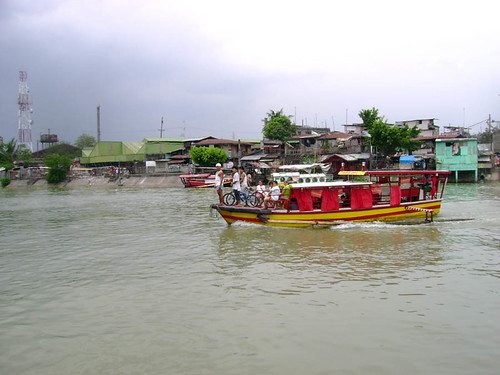 Larger boats that now cross the river