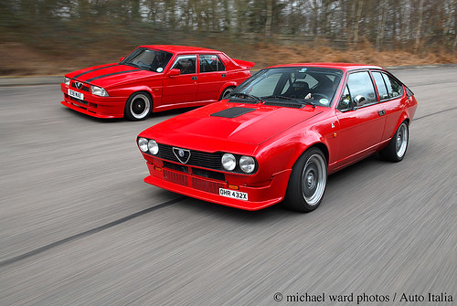 Alfa Romeo GTV6 75 3500cc Two nicely tuned V6 Alfas featured in Auto 