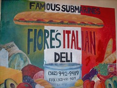 Fiore's Italian Deli. Located at 2258 West Erie Street in Chicago's Ukranian Village neighborhood. Chicago Illinois.