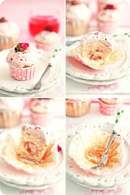 Lychee Rose Cupcakes