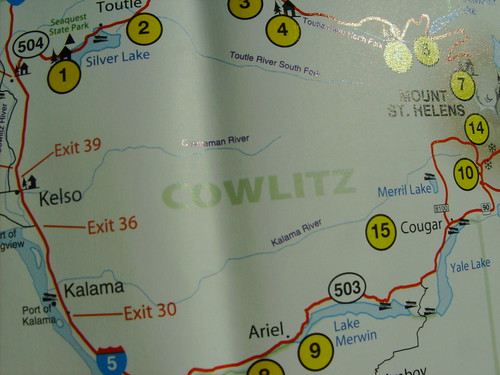 Cowlitz County A map of Cowlitz 