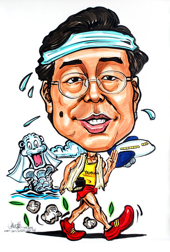Caricature for Yamaha pace walking