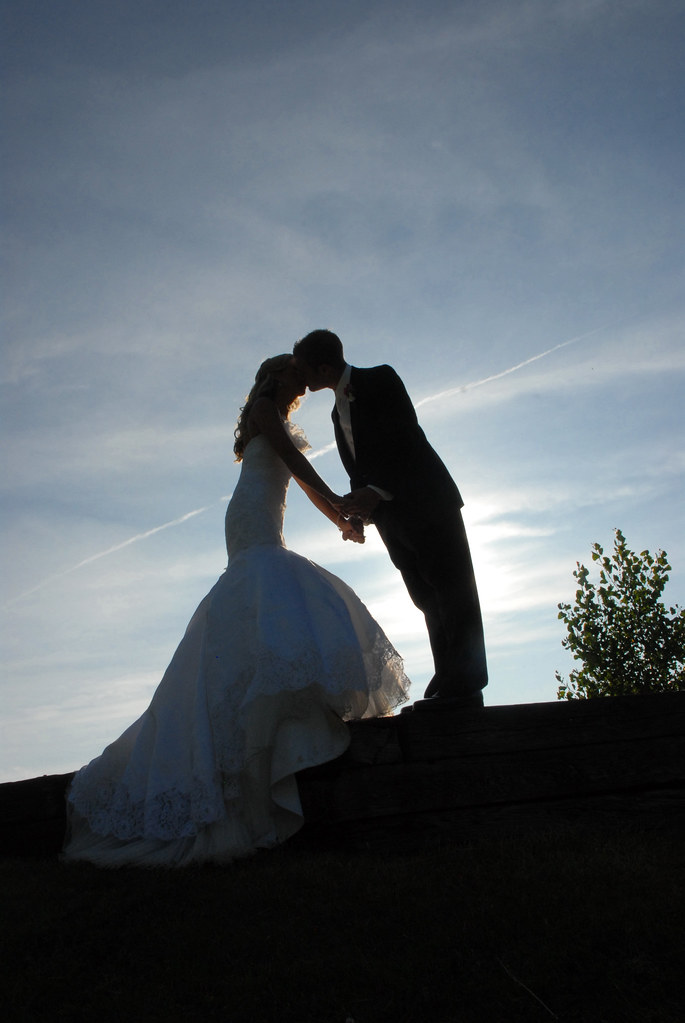 Bliss Weddings - sunset bride & groom