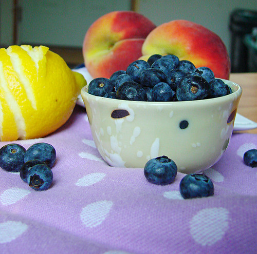 blueberry peach galette
