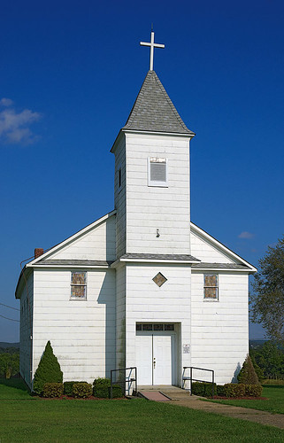 Saint Catherine of Alexandria Roman Catholic Church, in Coffman (Sainte Genevieve County), Missouri, USA - exterior front