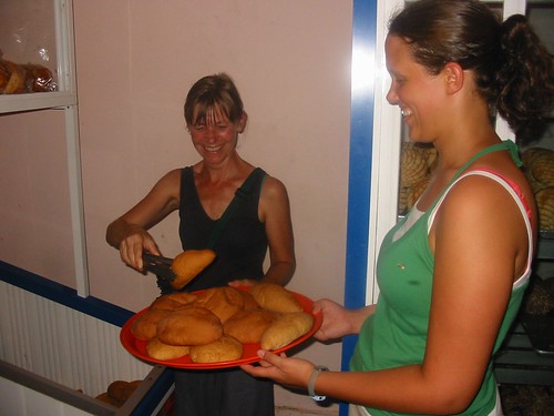 Goed bediend in de bakkerij in Palenque
