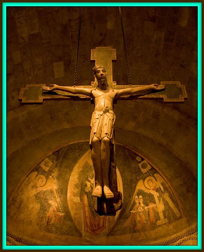 jesus crosses. Figure of Jesus on the Cross