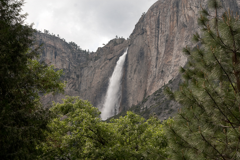 Sideways View of Yosemite Falls