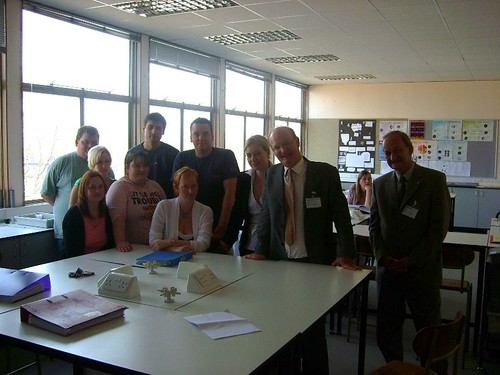Nicola and David Willets with students at Abingdon & Witney College by 