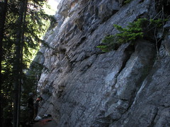 The Outhouse Crag, Moderates Location