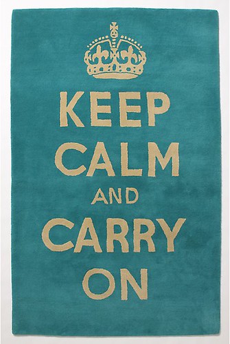 keep calm carry on rug