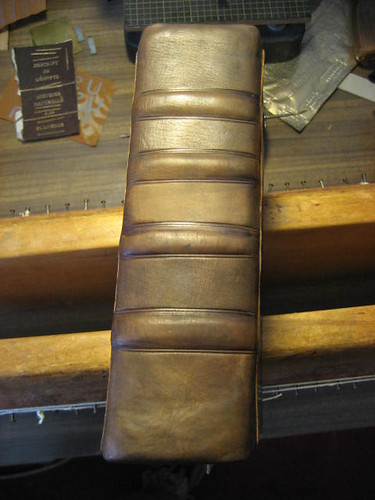 Blind stamping on the spine