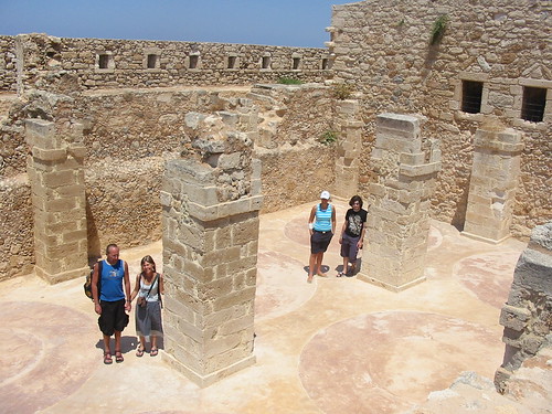 Weinig indrukwekkend fort in Rethymno