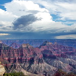 Thunderstorms from Bright Angel Point - Grand Canyon