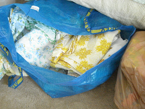 Bags of Vintage Linens