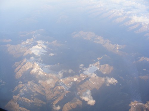 Some alps, and some clouds.