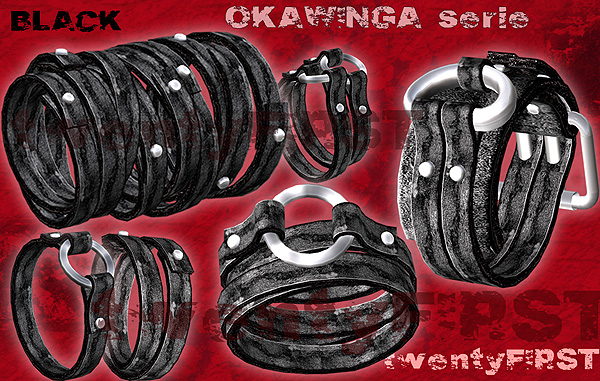 OKAWINGA series of Leather Bracelets