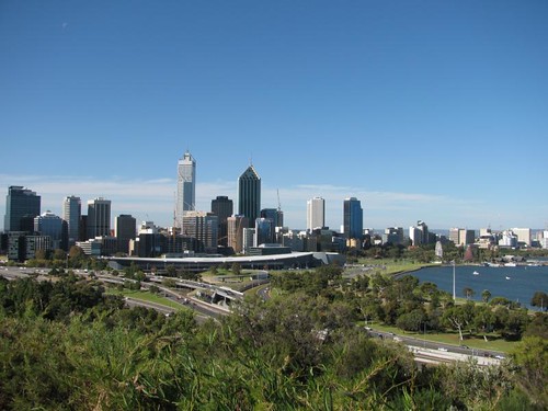 view of city from kings park