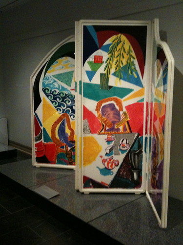 David Hockney screen, design show, Met Museum