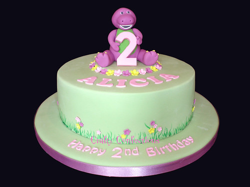 birthday cakes for girls 2nd birthday. Alicia#39;s Barney Birthday Cake
