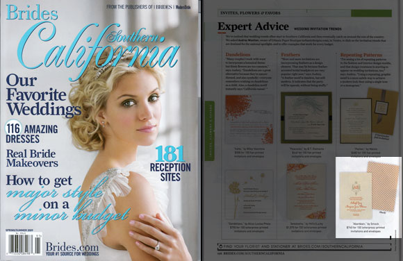 Smock's Aberdeen is in Brides Southern California magazine!