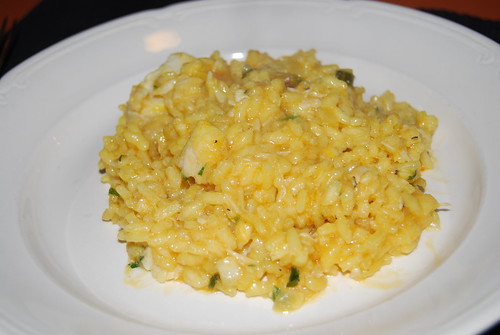 risotto met vis en saffraan