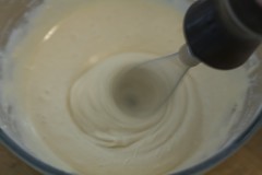 beat flour in bowl 2
