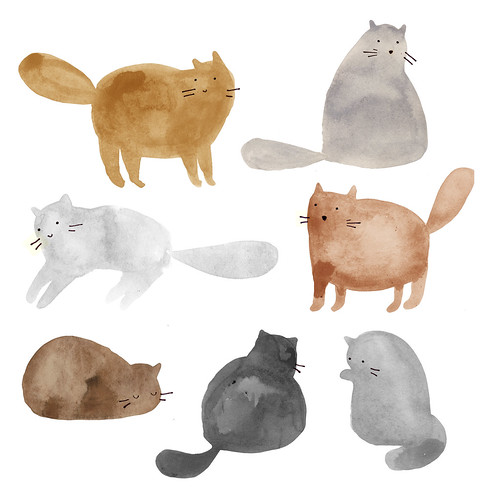 kitties in love. cats, cats, cats, I love cats.